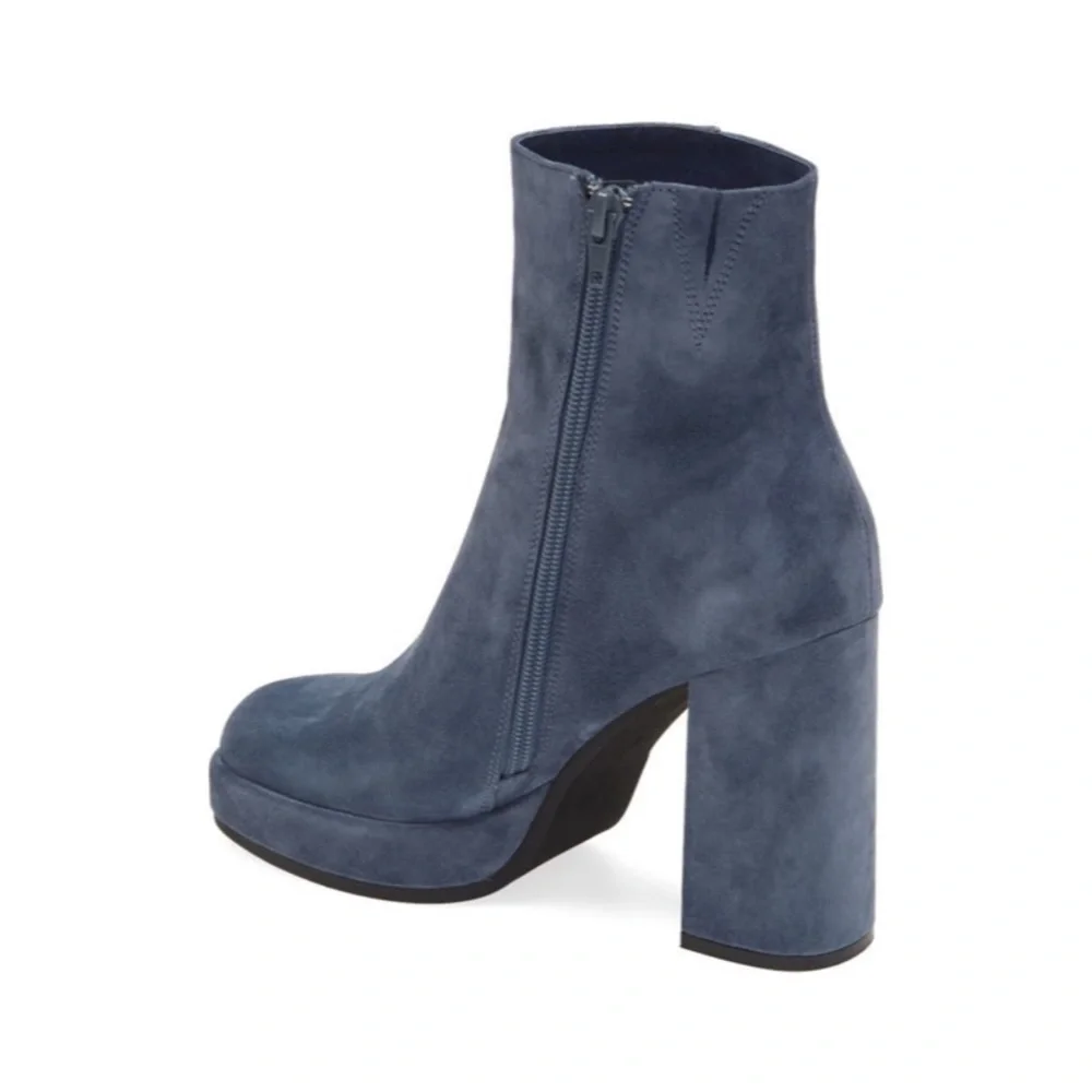 SALE FINAL JEFFREY CAMPBELL FOR FP RETRO SPACE SUEDE BOOTIE - Picture 3 of 6